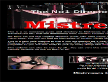 Tablet Screenshot of mistressesoflondon.com